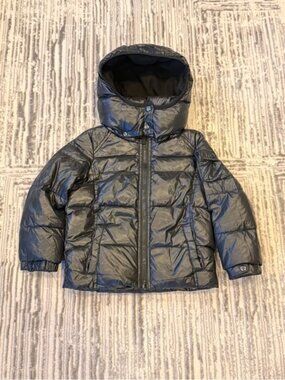 S13 girls size 4 Black Down Fill Puffer Winter coat Retails $170